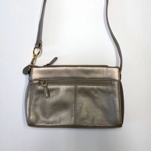 Coletta Genuine Leather Metallic Purse